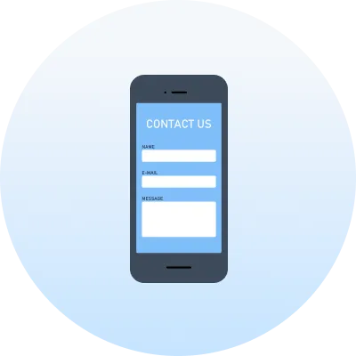 フォームからお問い合わせするのイラスト